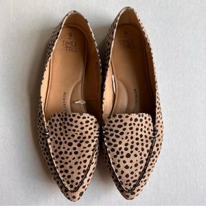Time and Tru Leopard Loafers